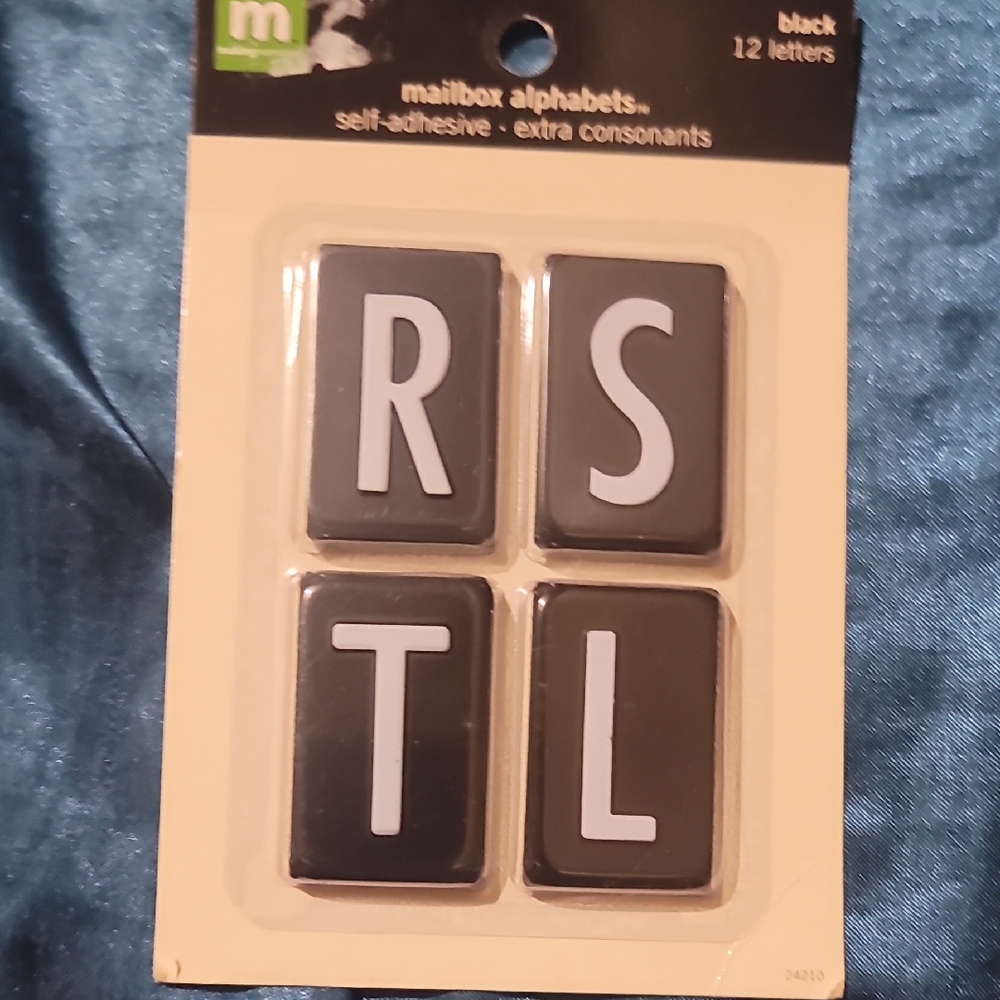 Black Mailbox Alphabets Set
